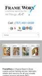 Mobile Screenshot of frameworxart.com
